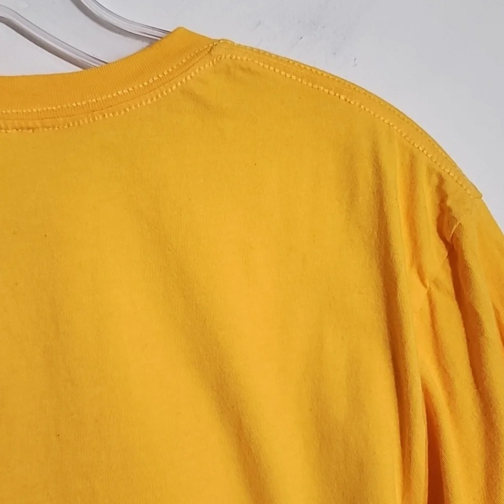 Bella Canvas Yellow Mustard Cat Outline Graphic T-Shirt Womans Size XL - Picture 4 of 6